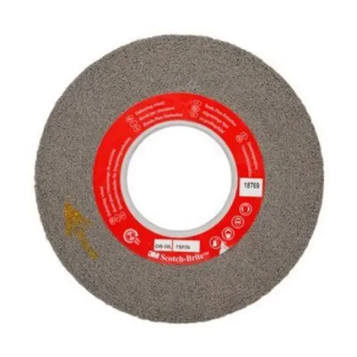 3M Silicon Carbide Deburring & Finishing Wheel, 76.2mm Diameter, Fine - DB-WL DEBURRING WHEEL 7SFN product image