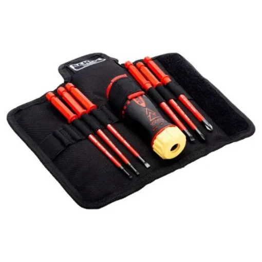 Bahco Phillips; Slotted Interchangeable Insulated Screwdriver Set, 7-Piece - 808061 product image