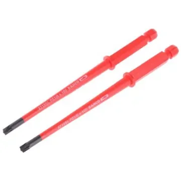 Bahco Pozidriv Screwdriver Blade, PZ1 Tip, 100 mm Blade, VDE/1000V - 8710SL-2P product image