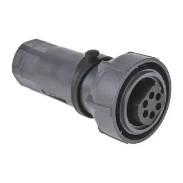 Bulgin Circular Connector, 6 Contacts, Cable Mount, Socket, Female, IP66, IP68, IP69K, Buccaneer 7000 Series - PXP7010/06S/ST/0709 product image