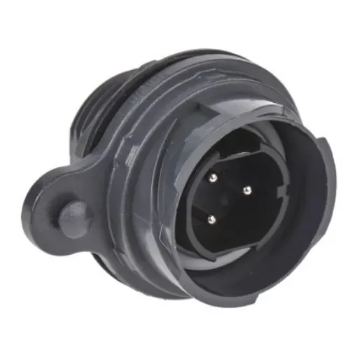Bulgin Circular Connector, 3 Contacts, Front Mount, Plug, Male, IP66, IP68, IP69K, Buccaneer 7000 Series - PXP7012/03P/ST product image
