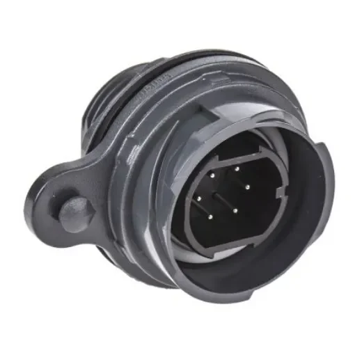 Bulgin Circular Connector, 6 Contacts, Front Mount, Plug, Male, IP66, IP68, IP69K, Buccaneer 7000 Series - PXP7012/06P/ST product image