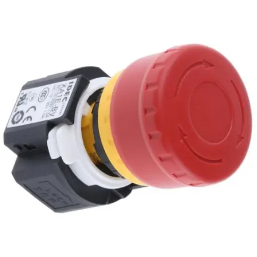 Idec Emergency Stop Push Button, Panel Mount, 4PST, IP65 - XA1E-BV304R product image