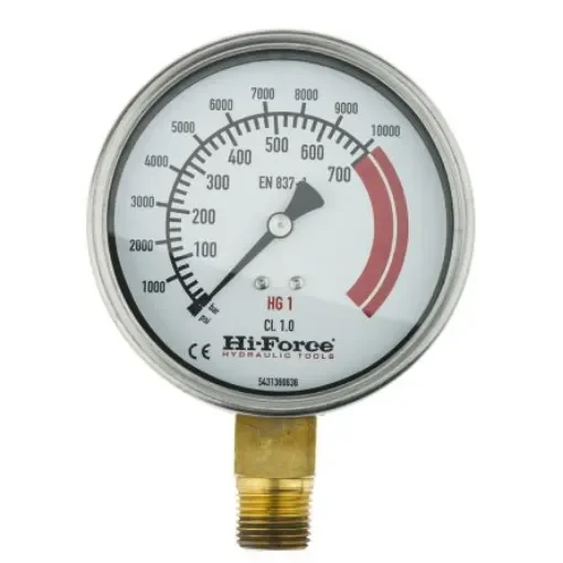 Hi-Force Analogue Pressure Gauge 700bar Bottom Entry 100mm Outside Diameter - HG1 product image