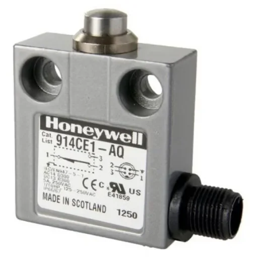 Honeywell 14CE, 914CE Series Plunger Limit Switch, NO/NC, IP66, IP67, IP68, SPDT, Die Cast Zinc Housing, 250V ac Max, - 914CE1-AQ product image