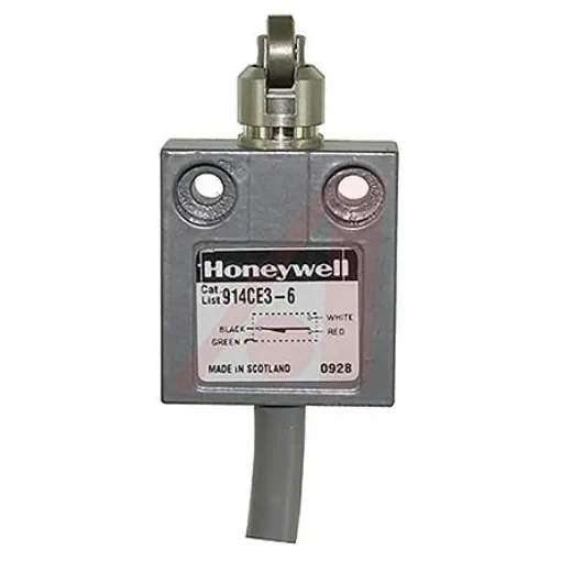 Honeywell 14CE, 914CE Series Roller Plunger Limit Switch, NO/NC, IP66, IP67, IP68, SPDT, Die Cast Zinc Housing, 250V ac - 914CE3-9 product image