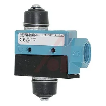 Honeywell BZE6 Series Plunger Limit Switch, NO/NC, IP66, SPDT, Die Cast Zinc Housing, 600V ac Max, 15A Max - BZE6-RNX1 product image