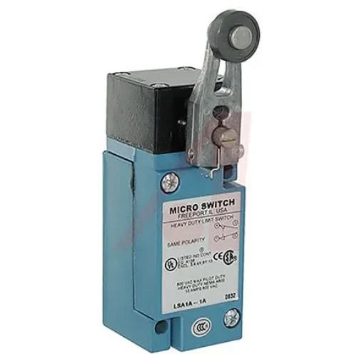 Honeywell HDLS Series Roller Lever Limit Switch, NO/NC, IP65, IP66, IP67, SPDT, Die Cast Zinc Housing, 600V ac Max, 10A - LSA1A-1A product image