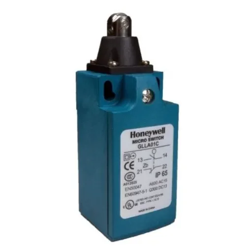 Honeywell GLL Series Roller Plunger Limit Switch, NO/NC, IP66, SPDT, Plastic Housing, 300V ac Max, 10A Max - GLLA01C product image