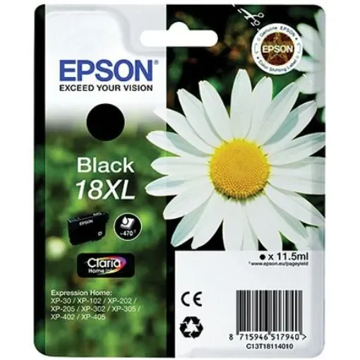 Epson 18XL Black Ink Cartridge - C13T18114010 product image
