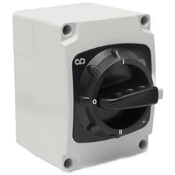 Craig & Derricott 3P Pole Isolator Switch - 20A Maximum Current, 7.5kW Power Rating, IP66 - SCODDG203 product image