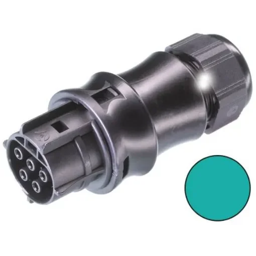 Wieland RST20i5 Series Connector, 5-Pole, Female, 1-Way, Cable Mount, 20A, IP66, IP68, IP69 - 96.051.4053.6 product image