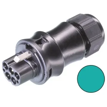 Wieland RST20i5 Series Circular Connector, 5-Pole, Male, Cable Mount, 20A, IP68 - 96.052.4153.6 product image