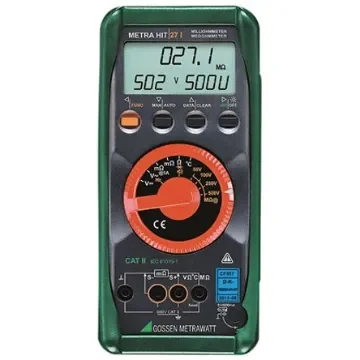 Gossen Metrawatt METRAHit 27i Handheld Digital Multimeter, 1A ac Max, 600V ac Max - M227B product image