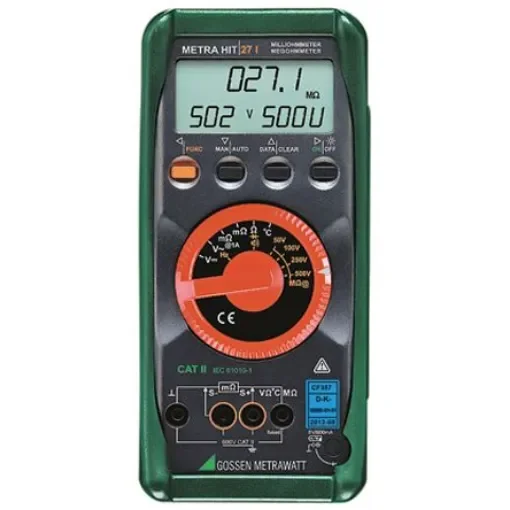 Gossen Metrawatt METRAHit 27i Handheld Digital Multimeter, 1A ac Max, 600V ac Max - M227B product image