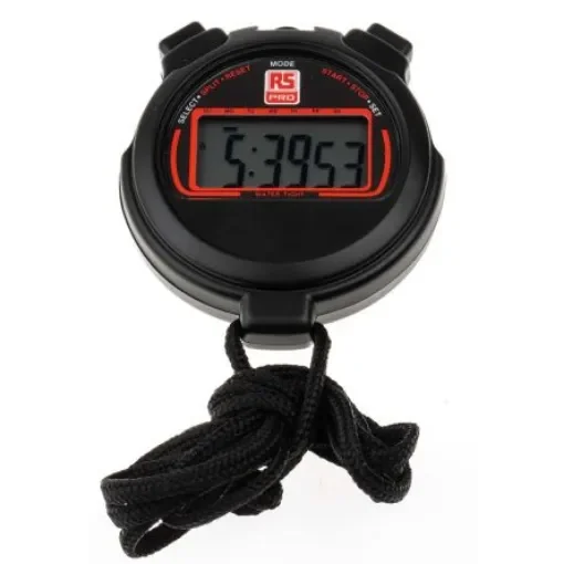 RS PRO Black Digital Pocket Stopwatch 24h - 8111814 product image