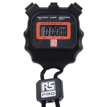 RS PRO Black Digital Pocket Stopwatch 24 h 40 min 1 s - 8111818 product image