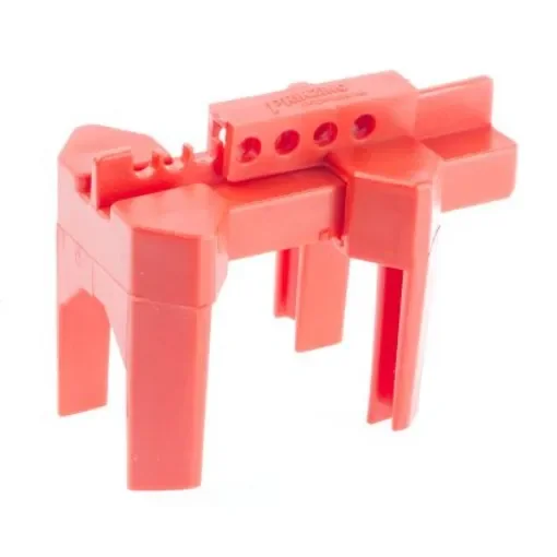 Brady Red 4-Lock Ultra-tough Polypropylene Ball Valve Lockout, 7.95mm Shackle, 31.75mm Attachment - 800110 product image