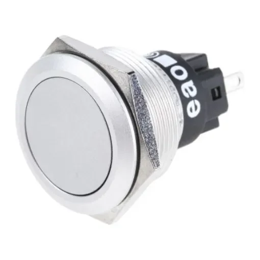 EAO 82 Series Push Button Switch, Momentary, Panel Mount, 22.3mm Cutout, SPDT, 240V, IP65, IP67 - 82-6551.1000 product image