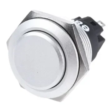 EAO 82 Series Push Button Switch, Momentary, Panel Mount, 22.3mm Cutout, SPDT, 240V, IP65, IP67 - 82-6561.1000 product image