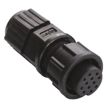 Amphenol Industrial Circular Connector, 12 Contacts, Panel Mount, Socket, Female, IP67, Ceres Series - BU-12BFFA-LL7001 product image
