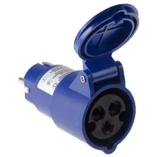 Scame IP54 Blue Industrial Power Connector Adapter Socket, Rated At 16A, 250 V - 610.383 product image