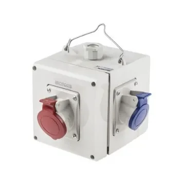 Scame IP44 Grey 2P+E Industrial Power Connector Adapter, Rated At 16A, 400 V - 623.4005-003 product image