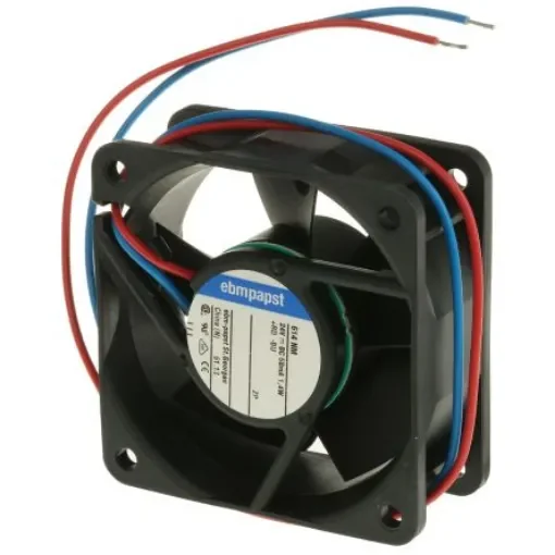 ebm-papst 600 N Series Axial Fan, 24 V dc, DC Operation, 35m³/h, 1.3W, 60 x 60 x 25mm - 614NM product image