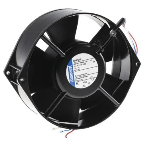 ebm-papst 7200 N Series Axial Fan, 24 V dc, DC Operation, 360m³/h, 12W, 150 x 55mm - 7214N/19 product image