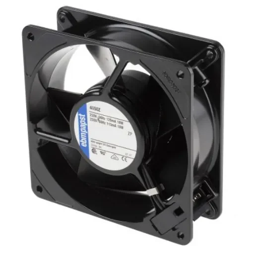 ebm-papst 4000 Z Series Axial Fan, 230 V ac, AC Operation, 160m³/h, 19W, 119 x 119 x 38mm - 4650Z product image