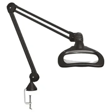 Luxo Wave ESD LED Magnifying Lamp with Table Clamp Mount, 5dioptre, 175 x 108mm Lens - WAL026232 product image