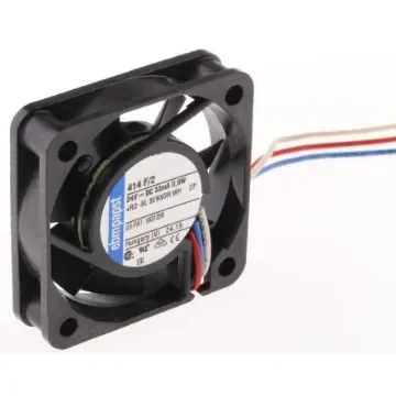 ebm-papst 400 F Series Axial Fan, 24 V dc, DC Operation, 8m³/h, 800mW, 40 x 40 x 10mm - 414F/2 product image