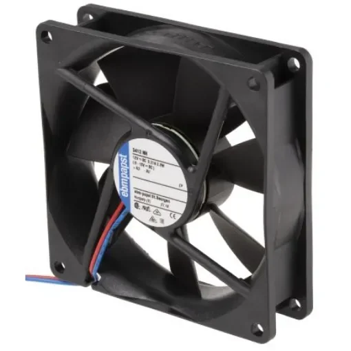 ebm-papst 3400 N Series Axial Fan, 12 V dc, DC Operation, 94m³/h, 2.1W, 92 x 92 x 25mm - 3412NH product image