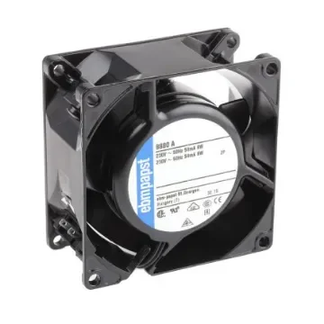 ebm-papst 8000 A Series Axial Fan, 230 V ac, AC Operation, 29m³/h, 9W, 80 x 80 x 38mm - 8880A product image