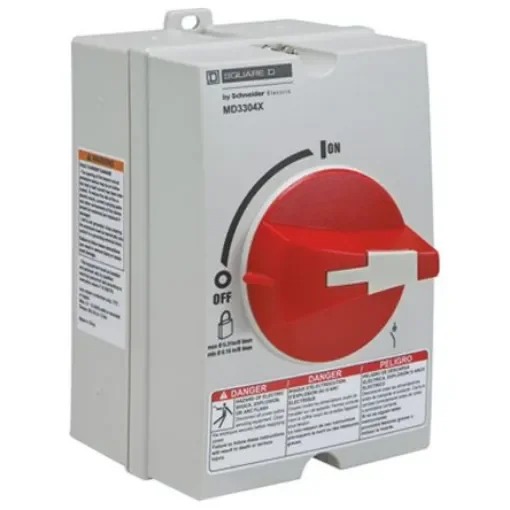 Schneider Electric 1P Pole Panel Mount Isolator Switch - 30A Maximum Current - MD3304X product image