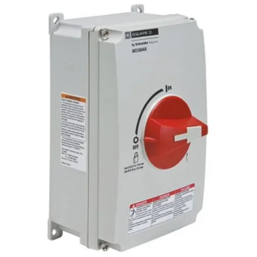 Schneider Electric 1P Pole Panel Mount Isolator Switch - 60A Maximum Current - MD3604X product image