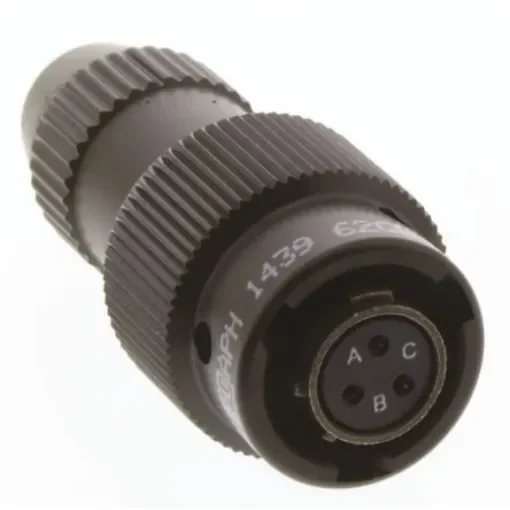 Amphenol Limited, 62GB 3 Way Cable Mount MIL Spec Circular Connector Plug, Socket Contacts,Shell Size 8, Bayonet - 62GB-16J08-33SN product image