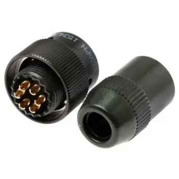 Amphenol Limited, 62GB 6 Way Cable Mount MIL Spec Circular Connector Plug, Pin Contacts,Shell Size 10, Bayonet - 62GB-16J10-06PN product image