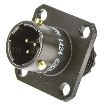 Amphenol Limited, 62GB 3 Way Flange Mount MIL Spec Circular Connector Receptacle, Pin Contacts,Shell Size 8, Bayonet - 62GB-50T08-33PN product image
