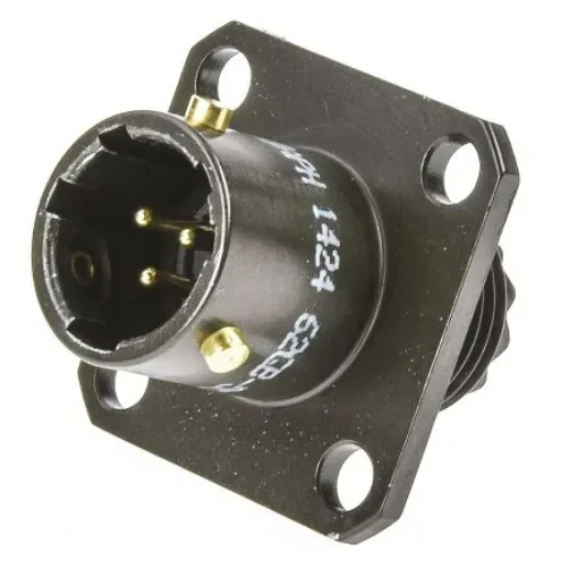 Amphenol Limited, 62GB 3 Way Flange Mount MIL Spec Circular Connector Receptacle, Pin Contacts,Shell Size 8, Bayonet - 62GB-50T08-33PN product image