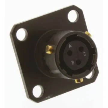 Amphenol Limited, 62GB 3 Way Flange Mount MIL Spec Circular Connector Receptacle, Socket Contacts,Shell Size 8, Bayonet - 62GB-50T08-98SN product image