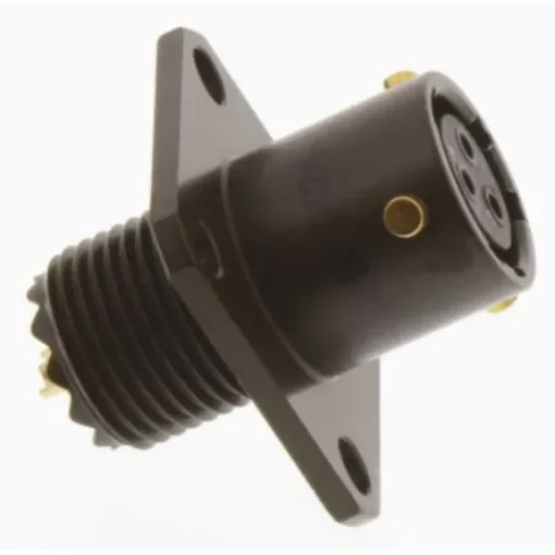 Amphenol Limited, 62GB 3 Way Flange Mount MIL Spec Circular Connector Receptacle, Pin Contacts,Shell Size 8, Bayonet - 62GB-50T08-98PN product image