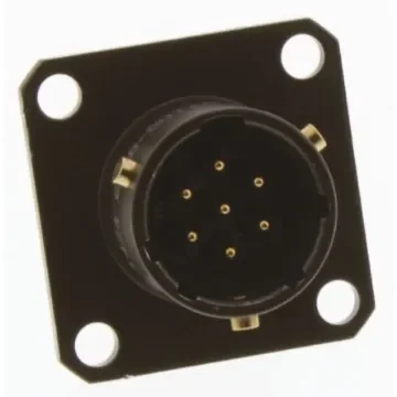 Amphenol Limited, 62GB 7 Way Flange Mount MIL Spec Circular Connector Receptacle, Pin Contacts,Shell Size 10, Bayonet - 62GB-50T10-07PN product image