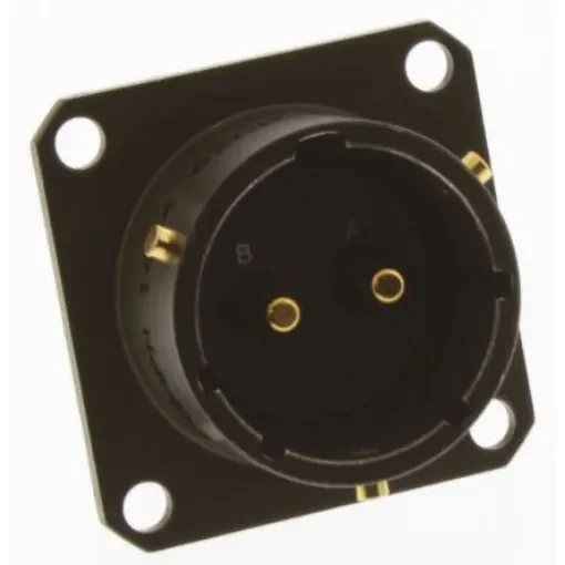 Amphenol Limited, 62GB 2 Way Flange Mount MIL Spec Circular Connector Receptacle, Pin Contacts,Shell Size 14, Bayonet - 62GB-50T14-02PN product image