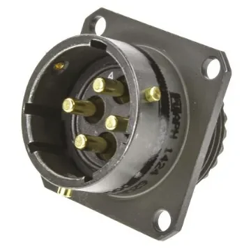Amphenol Limited, 62GB 4 Way Flange Mount MIL Spec Circular Connector Receptacle, Pin Contacts,Shell Size 14, Bayonet - 62GB-50T14-04PN product image