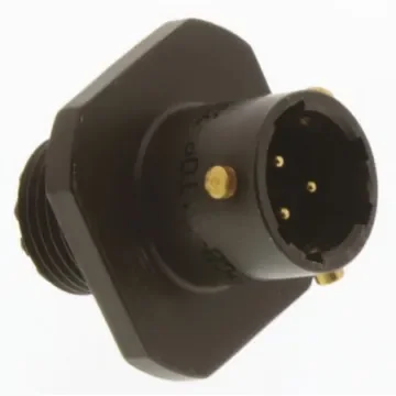 Amphenol Limited, 62GB 3 Way Cable Mount MIL Spec Circular Connector Receptacle, Pin Contacts,Shell Size 8, Bayonet - 62GB-51T08-33PN product image