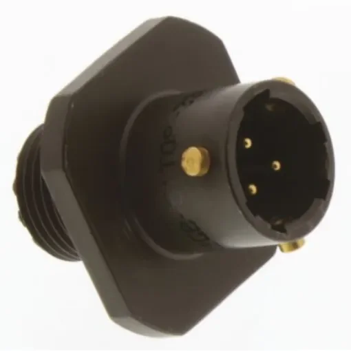 Amphenol Limited, 62GB 3 Way Cable Mount MIL Spec Circular Connector Receptacle, Pin Contacts,Shell Size 8, Bayonet - 62GB-51T08-33PN product image
