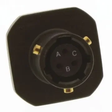 Amphenol Limited, 62GB 3 Way Cable Mount MIL Spec Circular Connector Receptacle, Socket Contacts,Shell Size 8, Bayonet - 62GB-51T08-33SN product image