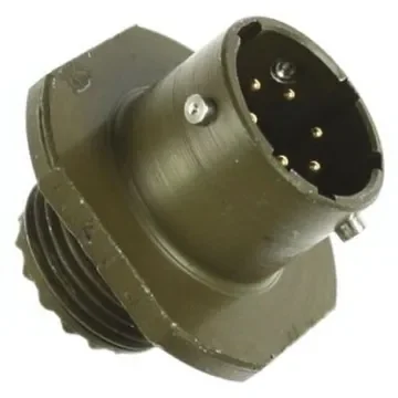 Amphenol Limited, 62GB 6 Way Cable Mount MIL Spec Circular Connector Receptacle, Pin Contacts,Shell Size 10, Bayonet - 62GB-51T10-06PN product image