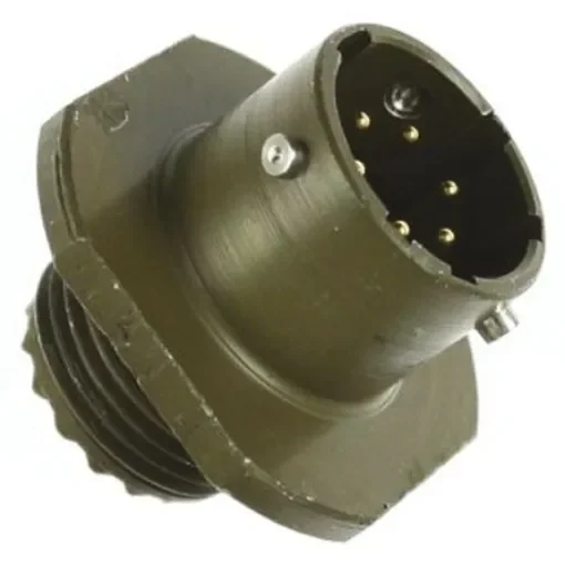 Amphenol Limited, 62GB 6 Way Cable Mount MIL Spec Circular Connector Receptacle, Pin Contacts,Shell Size 10, Bayonet - 62GB-51T10-06PN product image